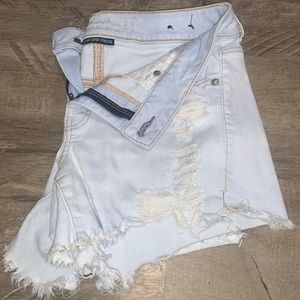American Eagle light wash midi shorts